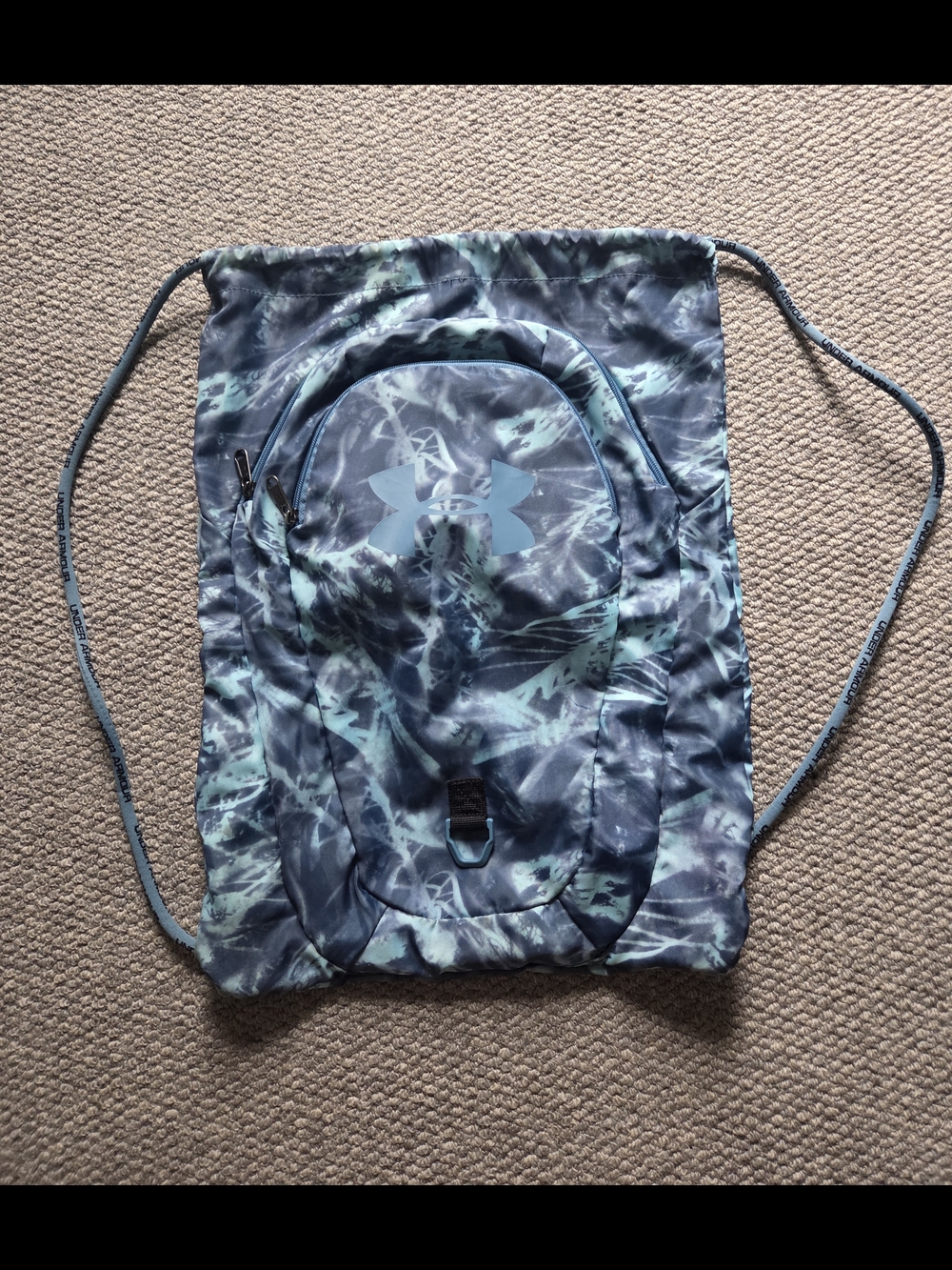 Under Armour Blue Tie-Dye Drawstring Belt Bag
